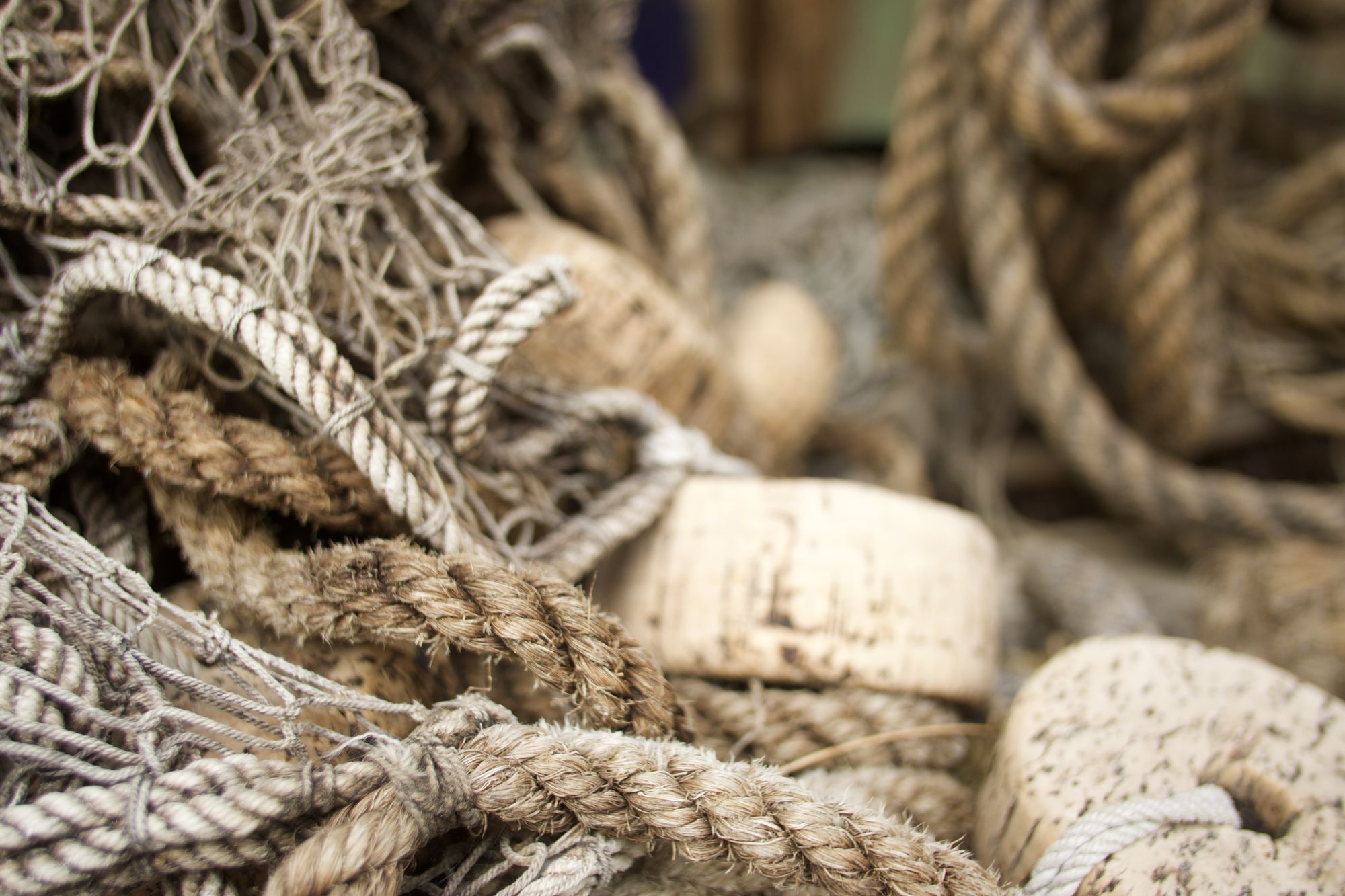 Nets, cork and rope